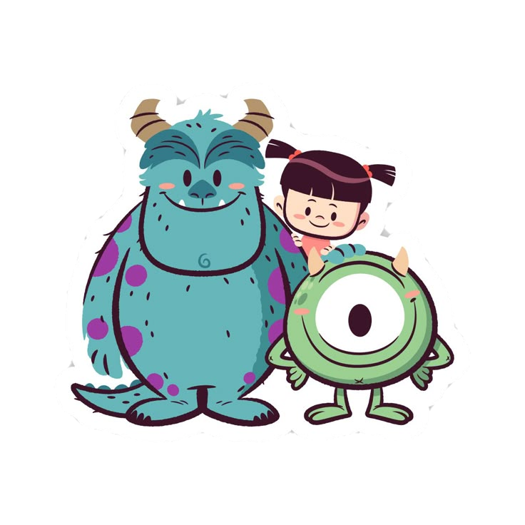 Cartoon stickers B32